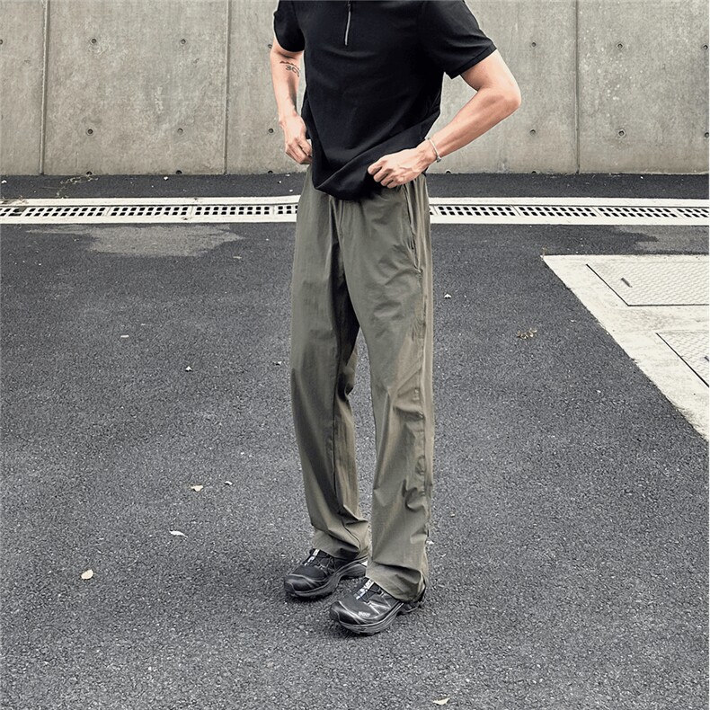 【网图慎用】弹力速干休闲裤脚口拉链CK047-P50现货,男装休闲裤,电商A466