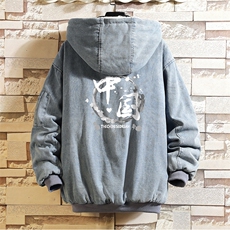 NM53134-P140牛仔外套男大码加厚加绒棉衣男羊羔毛棉服男，男装棉衣，电商A040A