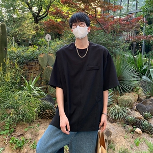 特P40 无差价新款夏季设计感百搭潮流短袖T恤-HT10178 港风1图片