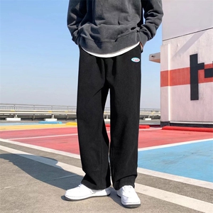 男春秋季休闲长裤灯芯绒裤脚开叉拉链K1946P35图片