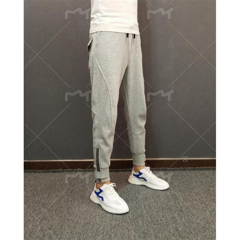 1506-1/JK011/P46男士休闲裤拉链小脚韩版潮流修身工装裤哈伦长裤,男装工装外套,星座1506-1