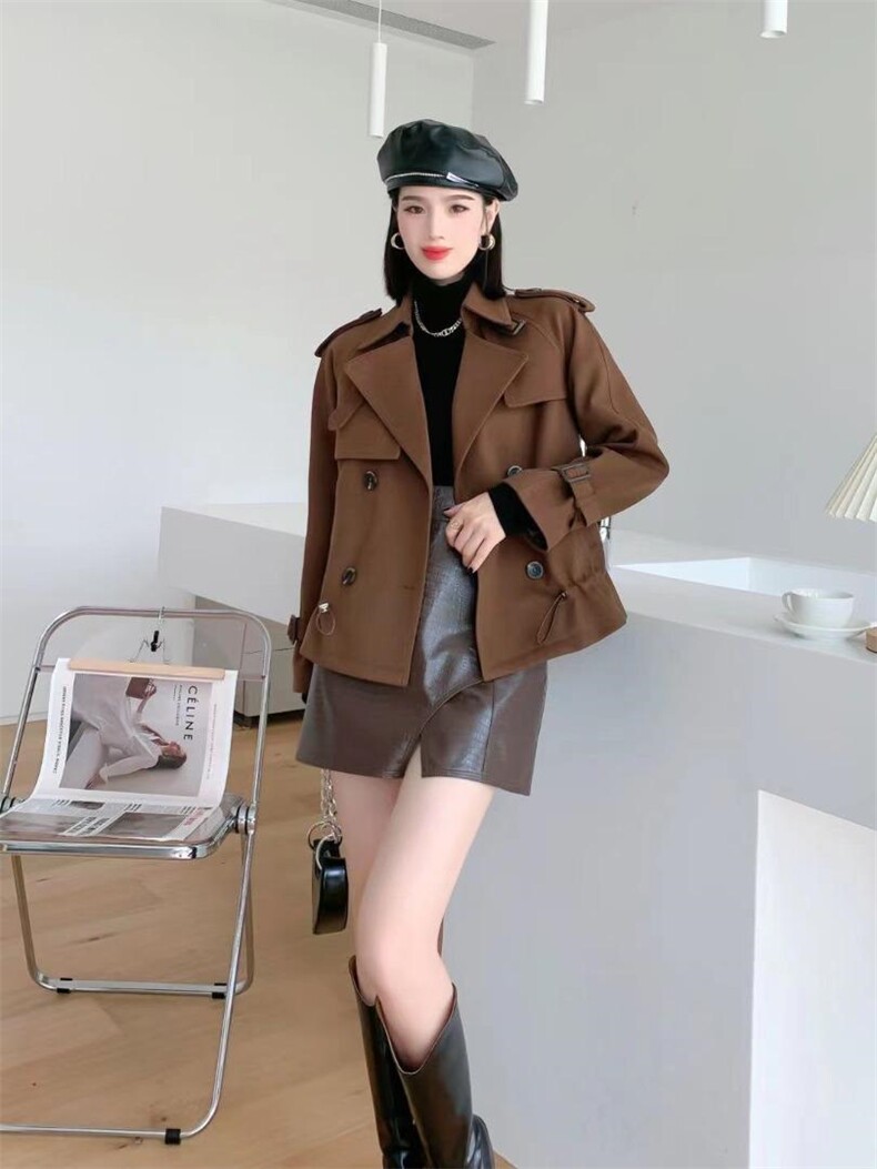 现货，斜纹拉毛休闲外套，三色、三个尺码，其它，依柏璐