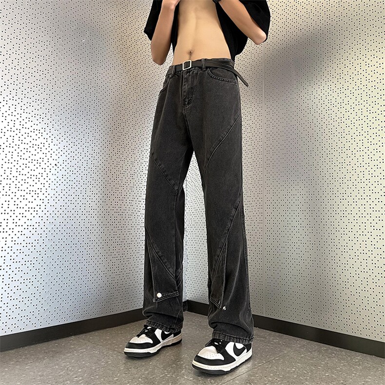 宽松牛仔裤男款潮牌美式高街vibe夏季oversize直筒裤子男N030-P50,男装牛仔裤,星座308B-2