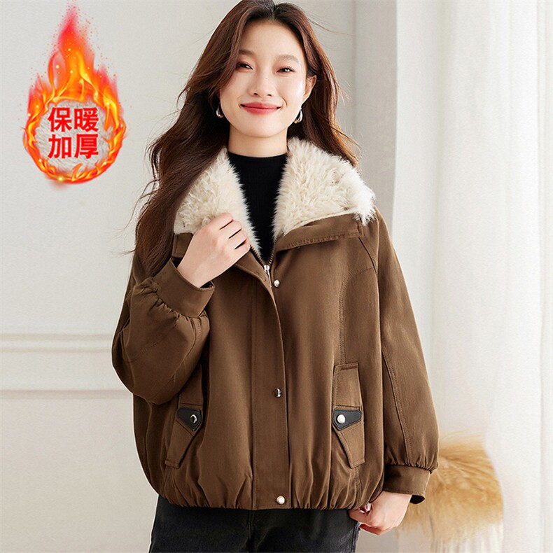现货！加绒加厚冬季新款棉衣女派克服,女装棉衣/棉服,韩蔻秀