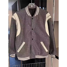 棒球服外套男女春季学院风设计感小众洋气拼接夹克上衣HH525P67，男装夹克，星座1013-5