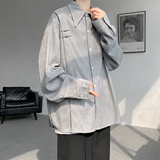 现货数据款CS7136-P55控78大码新中式风重磅高品质衬衫，男装衬衫，电商D232