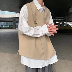 2024春季男装高级感西装马甲男款设计感坎肩背心外套男W7175-P42，男装夹克，星座512-3