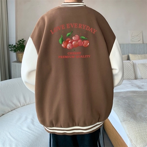 摇粒绒棒球服男大码开衫卫衣男夹克 BF86325-P65图片