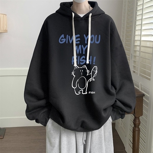 连帽卫衣男大码胖子帽衫大号运动服WY2411-P35图片
