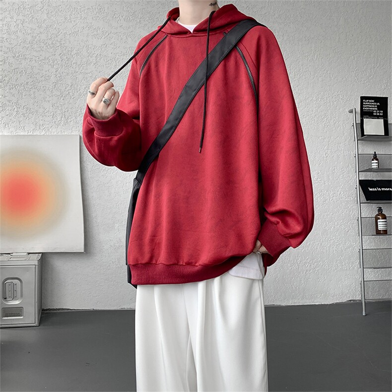 WY10141-特批48控88高品质扎染面料连帽设计感大码男潮流卫衣,男装卫衣,电商A059