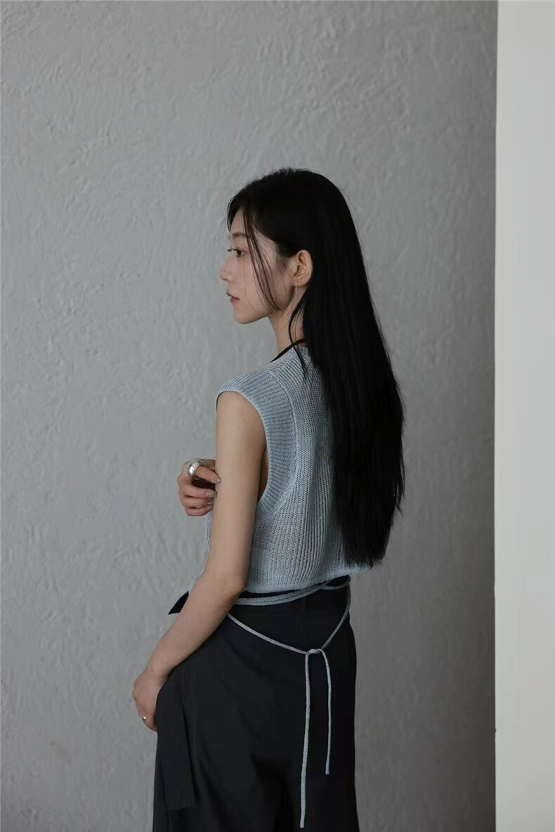 夏季新款短袖t恤女薄款圆领针织宽松百搭半袖上衣,女装T恤,斯尔特羊绒