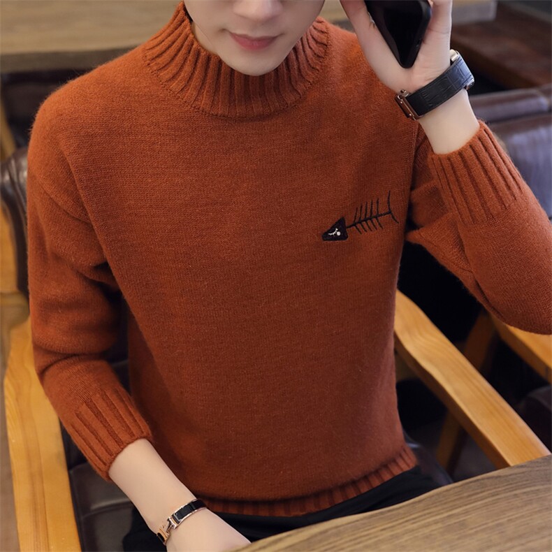MY06半高领男士毛衣2020年冬季新款潮流针织打底衫男装毛线衣,男装针织衫/毛衣,电商D310（原电商305）