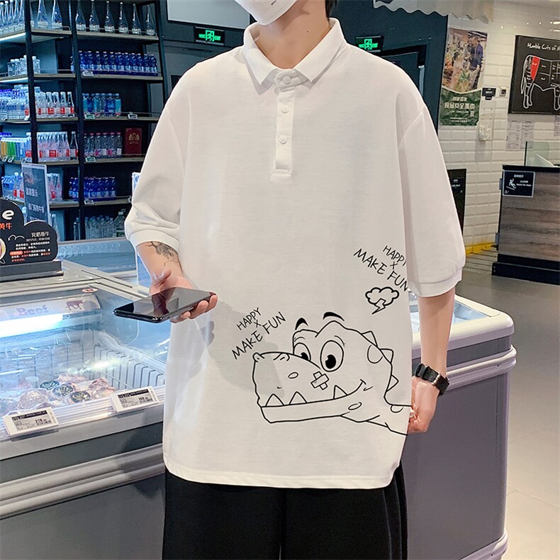PL57136-P35翻领短袖polo衫男大码胖子半袖t恤男有领保罗衫模特,男装Polo衫,电商A040