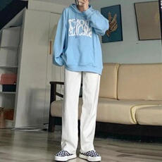 1506A/GY4780/P38时尚百搭显瘦高级感白色牛仔裤女气质阔腿裤，男装牛仔裤，星座1506A