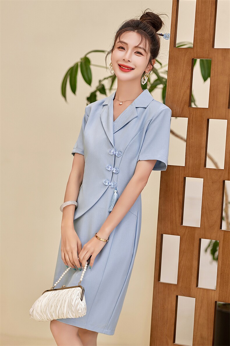 职业西装连衣裙女2023夏季新款高级感名媛气质收腰包臀a字裙子潮,商品下架区,贝蕾酷儿