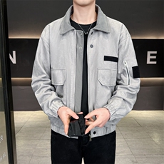春款现货复古休闲工装夹克男士翻领宽松外套JK02656-P78，男装夹克，星座308B-2