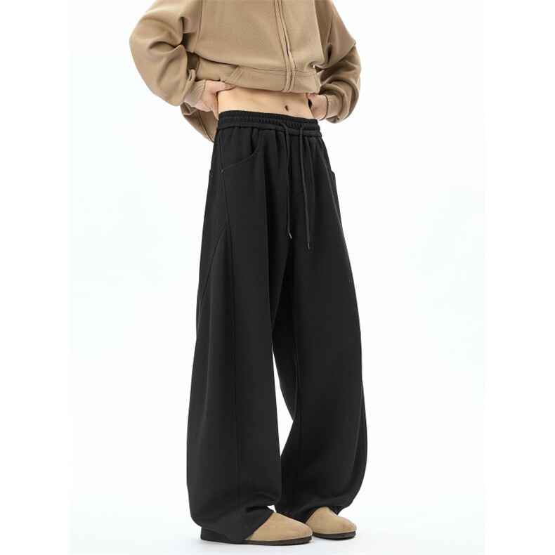 特批45-KZ77现货百搭宽松直筒卫裤男女秋季垂感休闲运动裤，男装休闲裤，星座618B-1