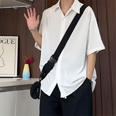 网图现货男款夏季套装衬衣百搭日系潮流时尚流行新款RC058-P32，男装衬衫，星座1005-4