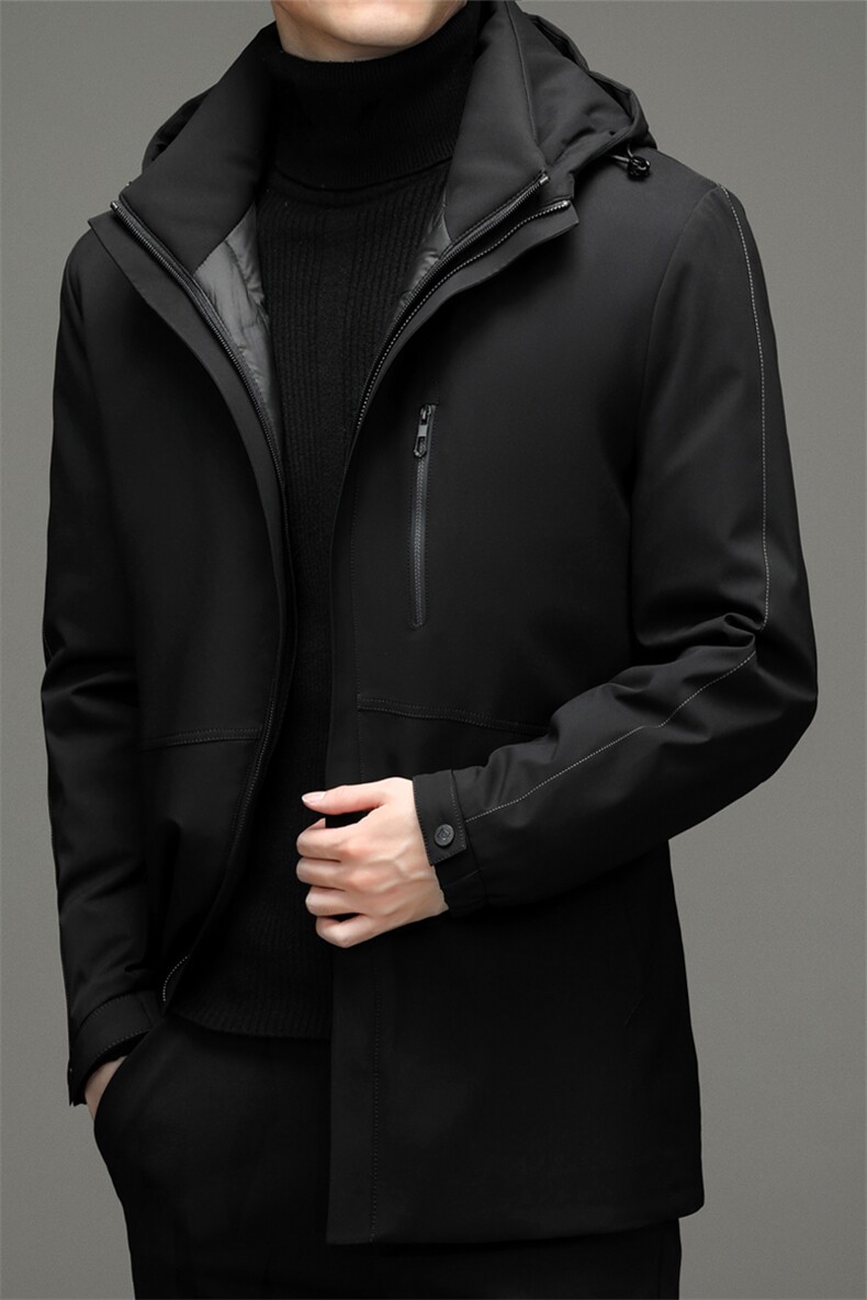 BZW2169钱塘2020-3冬季羽绒服白鸭绒防寒保暖外套加厚P295,男装羽绒服,钱塘207-3