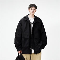 春季新款现货三防户外夹克男连帽冲锋衣外套DSA157B-J93-P60，男装夹克，电商A157B