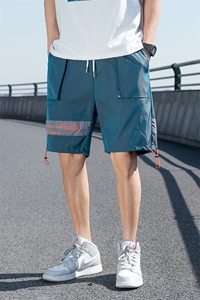 夏季韩版潮流亮面宽松工装短裤五分裤情侣短裤男A305-KX2060-P25图片