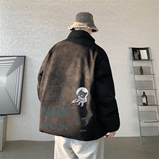 麂皮绒棉衣男大码立领棉袄子男羽绒棉服JM87187-P110，男装棉衣，电商A040