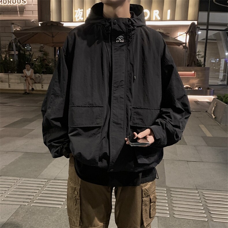 春季新款现货三防户外夹克男连帽冲锋衣外套DSA157B-J93-P60图片
