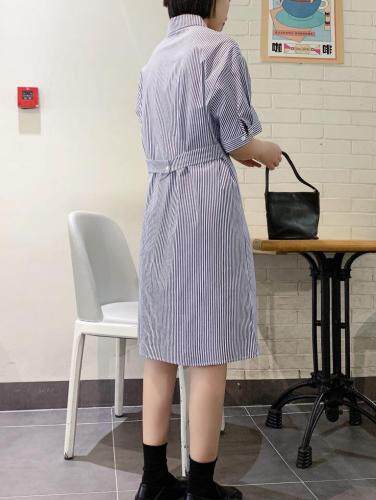 条纹连衣裙，女装连衣裙，赫她娜