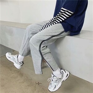 春季新款潮牌帅气直筒卫裤男潮ins运动裤港风宽松休闲裤子k73-p30,男装休闲裤,星座1008-1