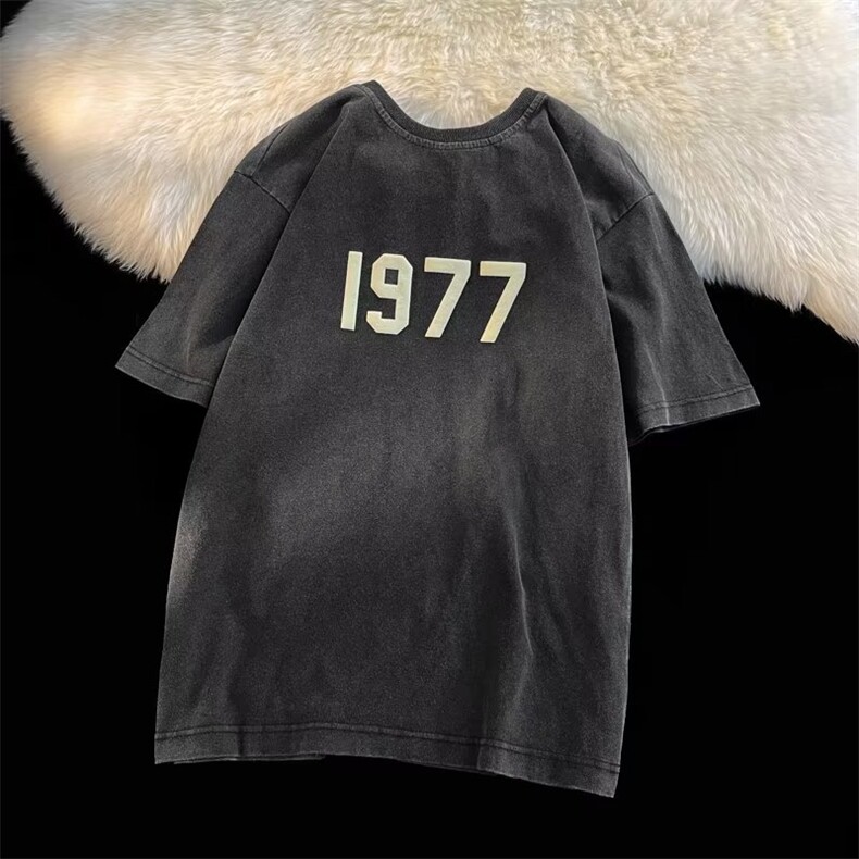 重磅1977短袖t恤男女夏季欧美潮牌高街美式JQ320-P30,男装T恤,星座1109-3