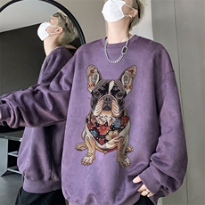 秋装复古美式水洗做旧重磅麂皮绒卫衣301B-JB1501-p45，男装卫衣，星座301B