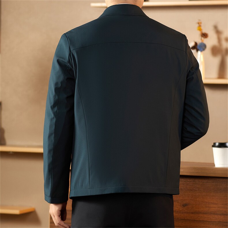 主推中老年羽绒服外套男装冬季中年翻领短款白鸭绒羽绒服大衣,男装羽绒服,钱塘723
