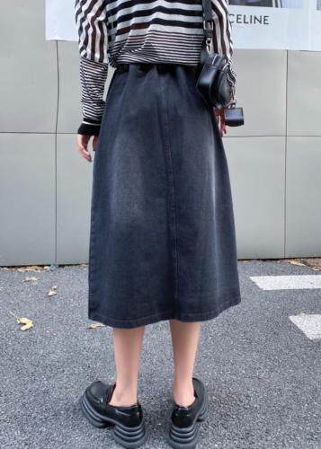 秋款牛仔半裙，女装半身裙，依水云阁