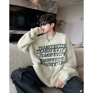 B370P58秋装水貂绒男装毛衣保暖加厚打底衫男装上衣图片