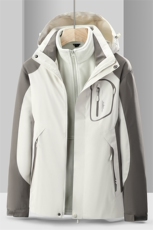 春秋冬三合一冲锋衣保暖连帽外套男女款防风户外服SZ1898-P150，男装夹克，星座1105-3