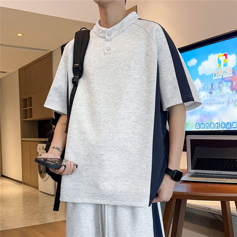 2522-P30控49大码元大码潮牌美式痞帅炸街男T恤,男装T恤,星座209