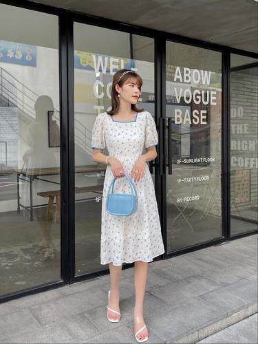 【现货】夏季新款小清新碎花连衣裙，女装连衣裙，芷炫