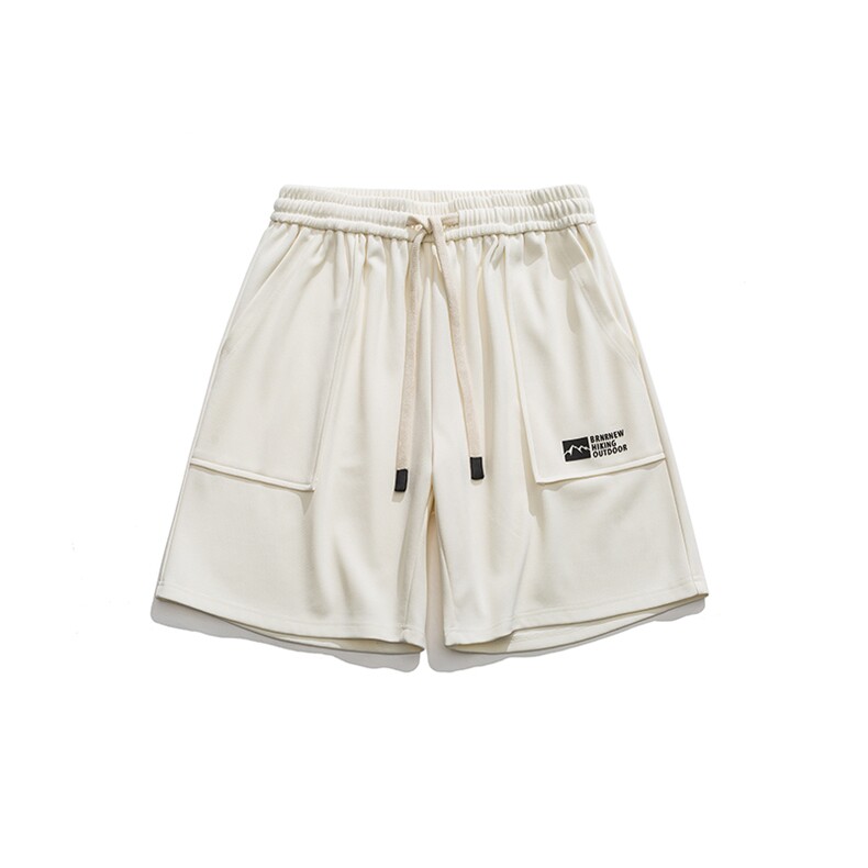 夏季新款港风山系纹章休闲运动短裤时尚基础百搭DK322-P30,男装牛仔裤,电商A128