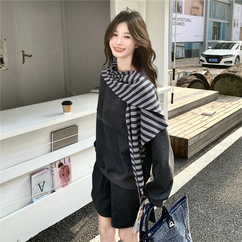 春季卫衣套装两件套卫衣+短裤披肩C111-2602-P170-K278,女装套装/套裙,2C111