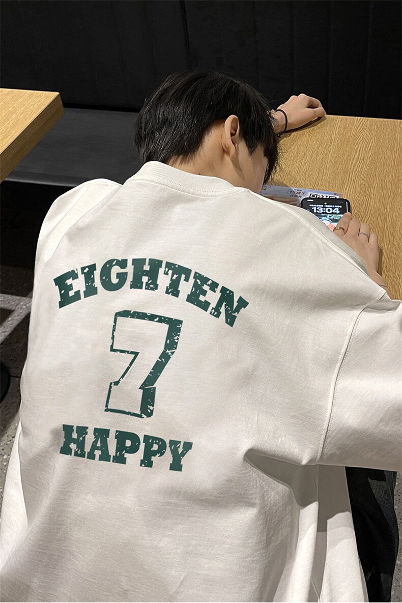 港风2026夏季男装新款宽松大码休闲短袖T恤情侣夏装半袖S223-P28,男装T恤,电商A233-1