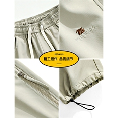 新款美式高街工装裤男款春季户外宽松抽绳阔腿休闲A436-2557-P55，男装休闲裤，电商A436