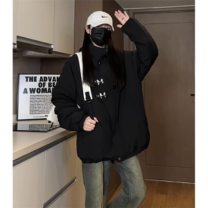 MY102J/P85冬季新款飞机扣棉衣男新中式加棉加厚棉袄外套新款棉服图片