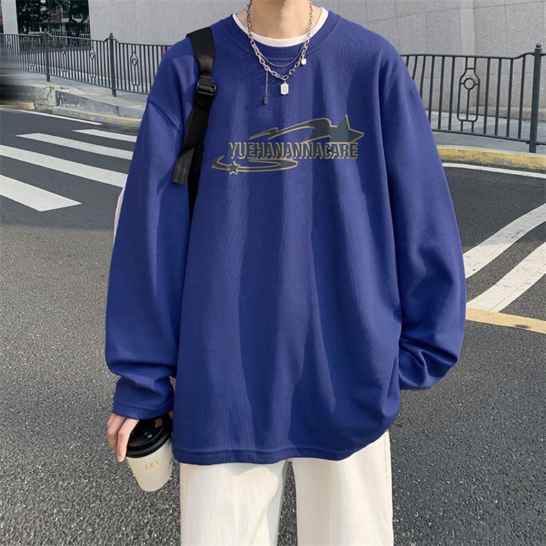 抖音供货、秋季现货舒适棉宽松重磅长袖T恤 D223A-CT2326-特P28图片
