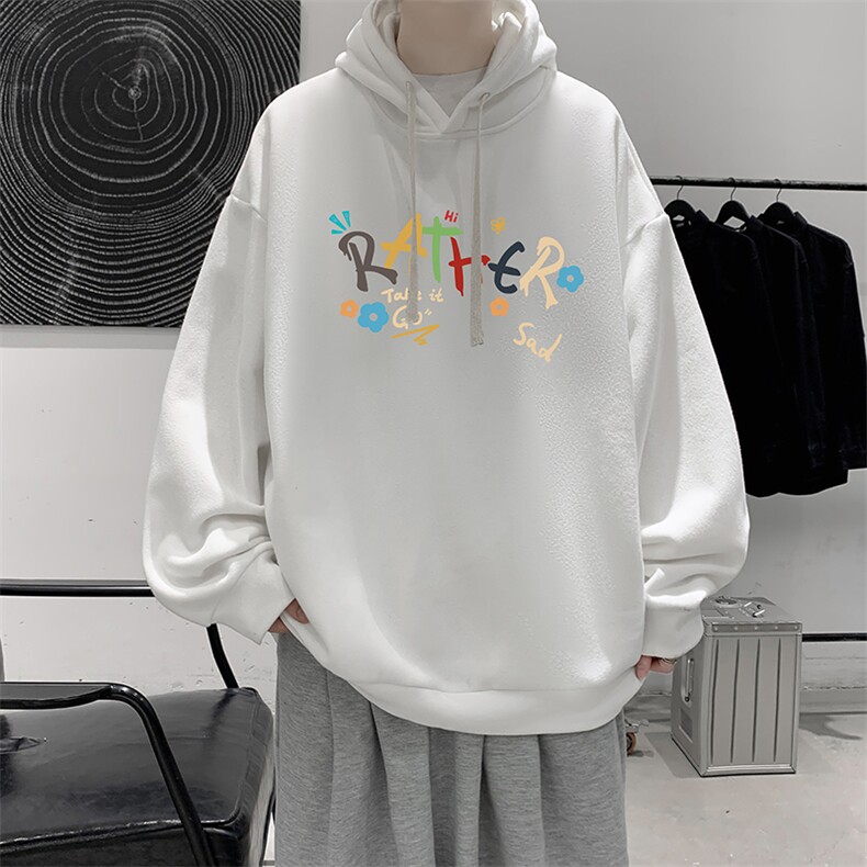 纯棉连帽卫衣男大码运动帽衫宽松薄WY2301-P35 加绒款-P40图片