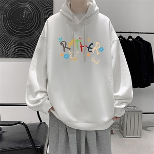 纯棉连帽卫衣男大码运动帽衫宽松薄WY2301-P35 加绒款-P40图片