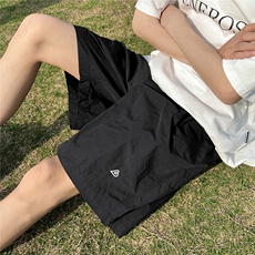 XZ612-K764-P35控48夏季薄款短裤刺绣速干运动四分裤沙滩裤，男装牛仔裤，星座612