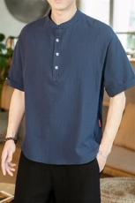2021夏季新日系大码男宽松风亚短袖T恤T188-P30，男装T恤，电商A001