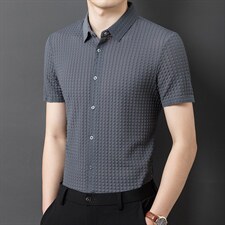 2024年春夏新款高端时尚男士上衣衬衫T恤P85，男装T恤，电商D223-1