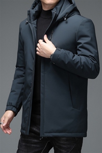 羽绒服中年男中年加厚脱卸帽外套爸爸商务休闲冬装SFT98028-P260图片