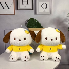 婚礼现场抛洒玩偶蜜蜂狗十寸毛绒玩具